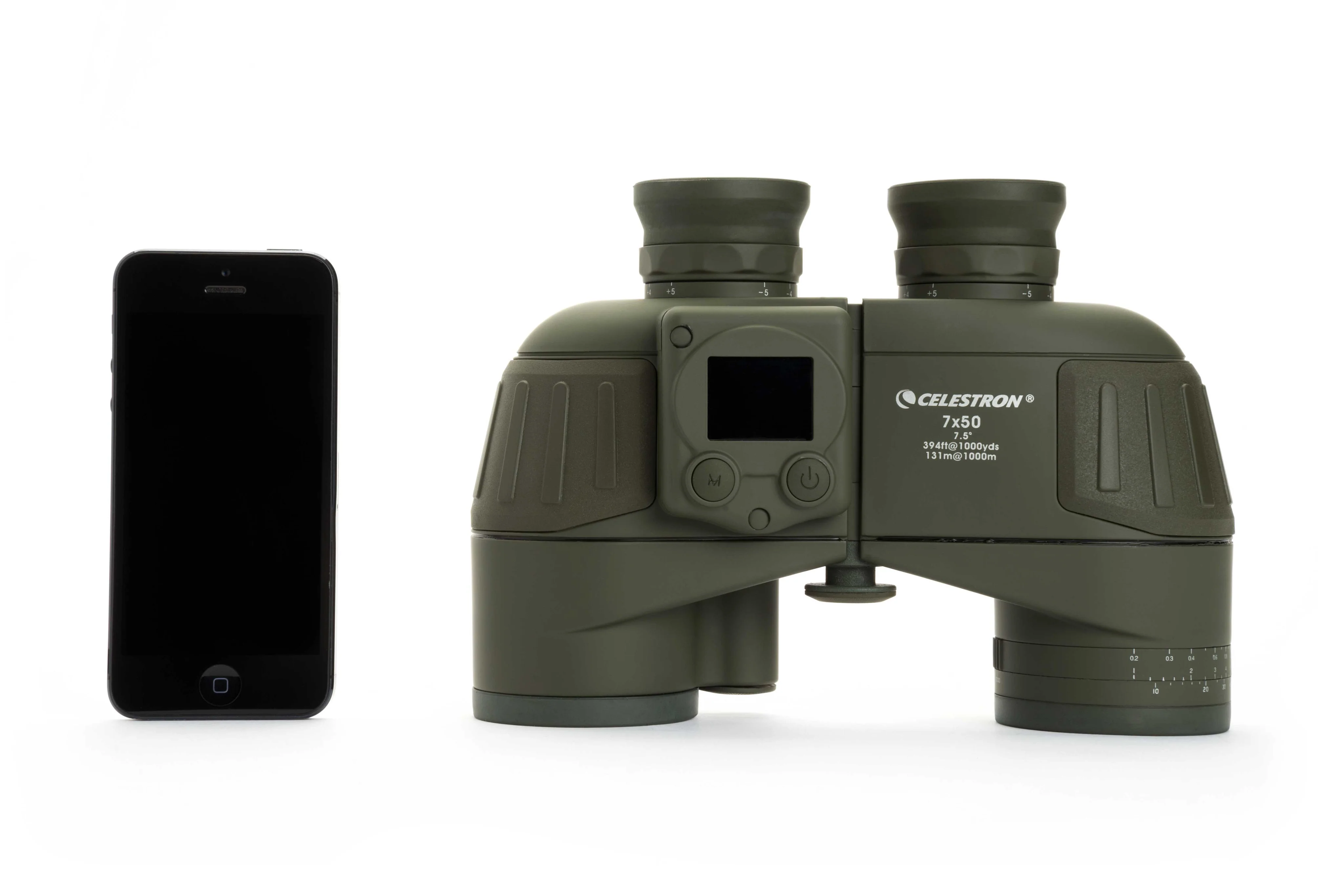 Celestron Cavalry 7x50mm Porro Binoculars with GPS, Digital Compass & Reticle - Image 5