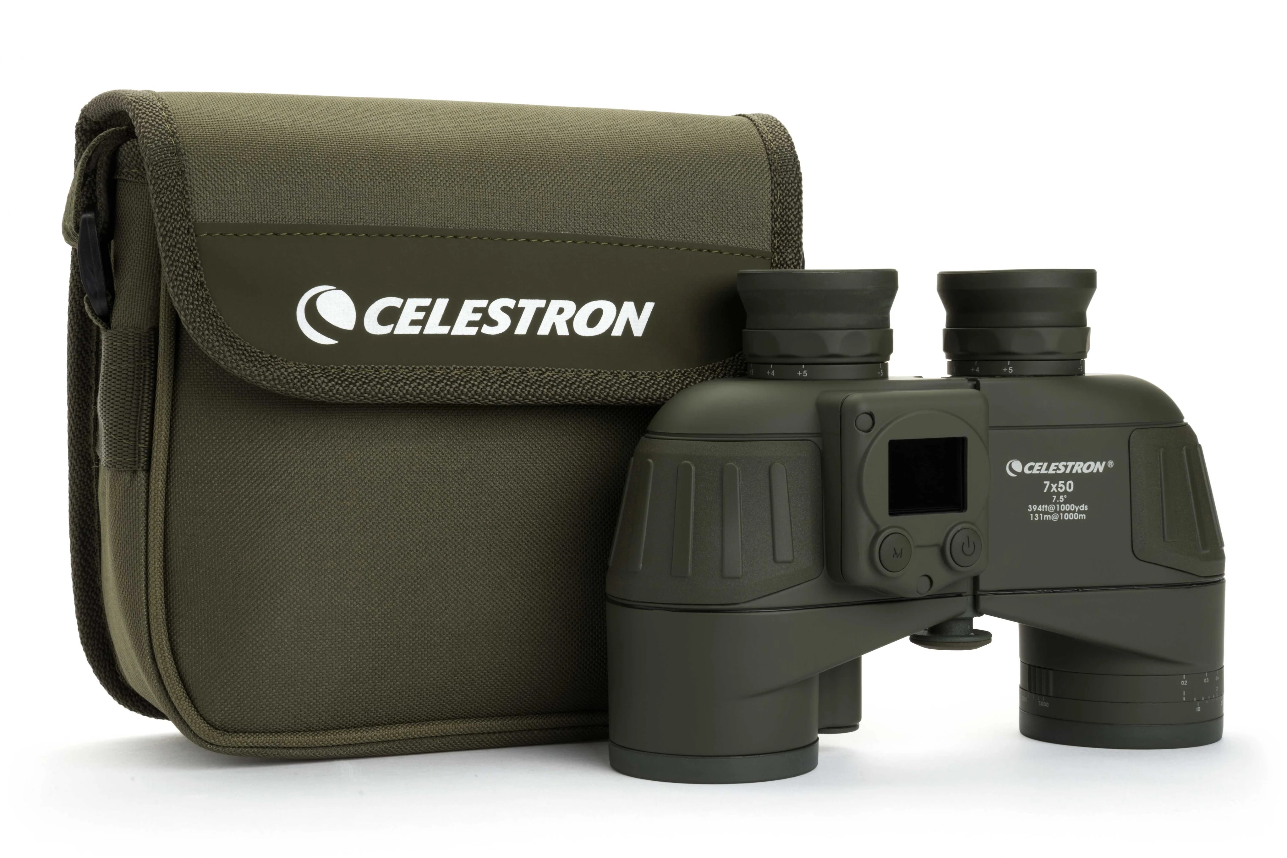 Celestron Cavalry 7x50mm Porro Binoculars with GPS, Digital Compass & Reticle - Image 6