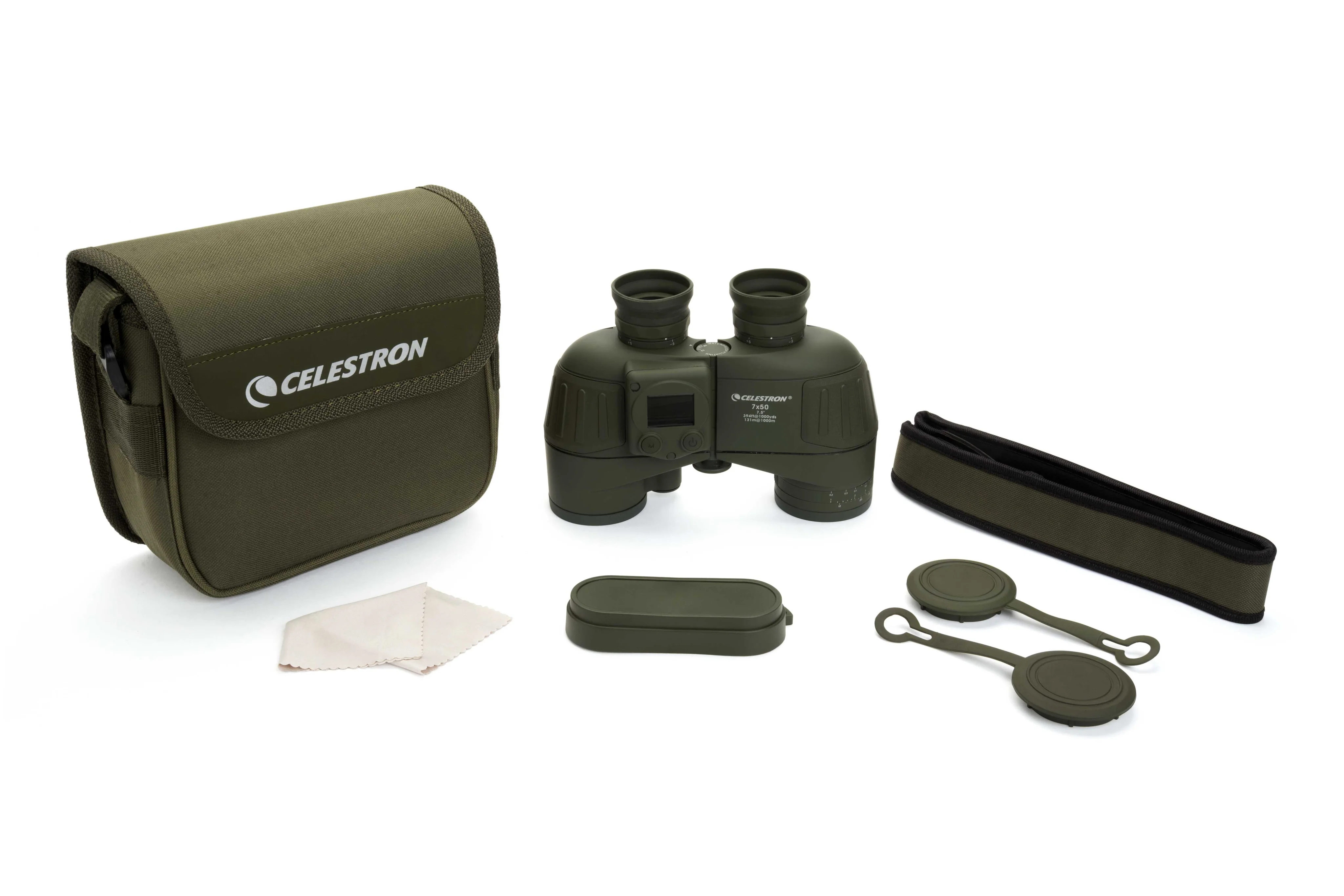 Celestron Cavalry 7x50mm Porro Binoculars with GPS, Digital Compass & Reticle - Image 7