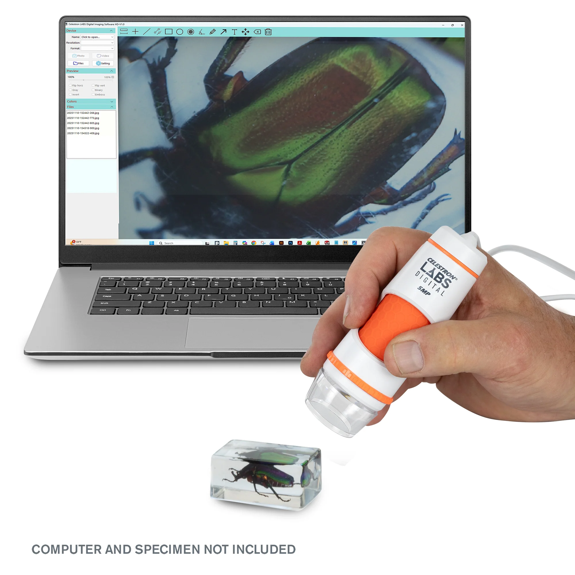 Celestron Labs Digital 5MP Handheld Microscope - Image 8
