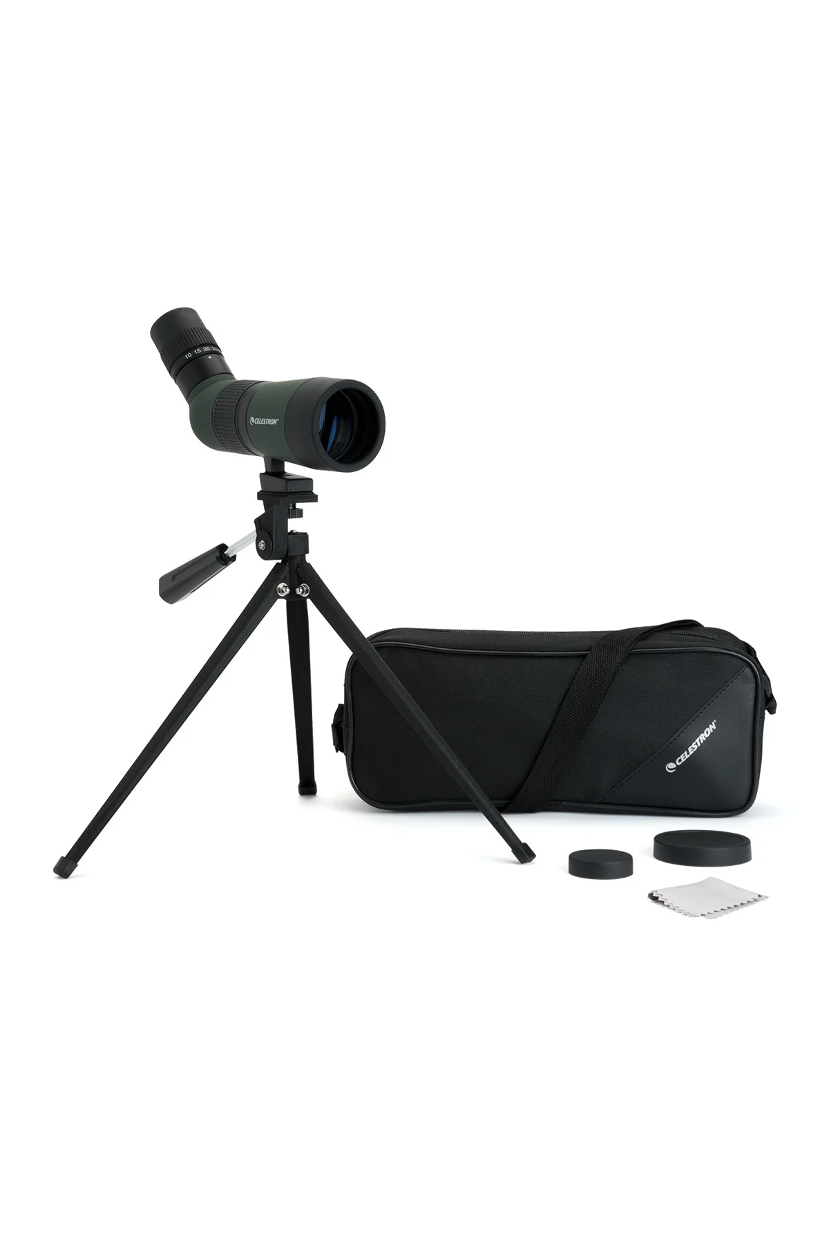 LandScout 10-30x50mm Angled Zoom Spotting Scope with Table-top Tripod - Image 9