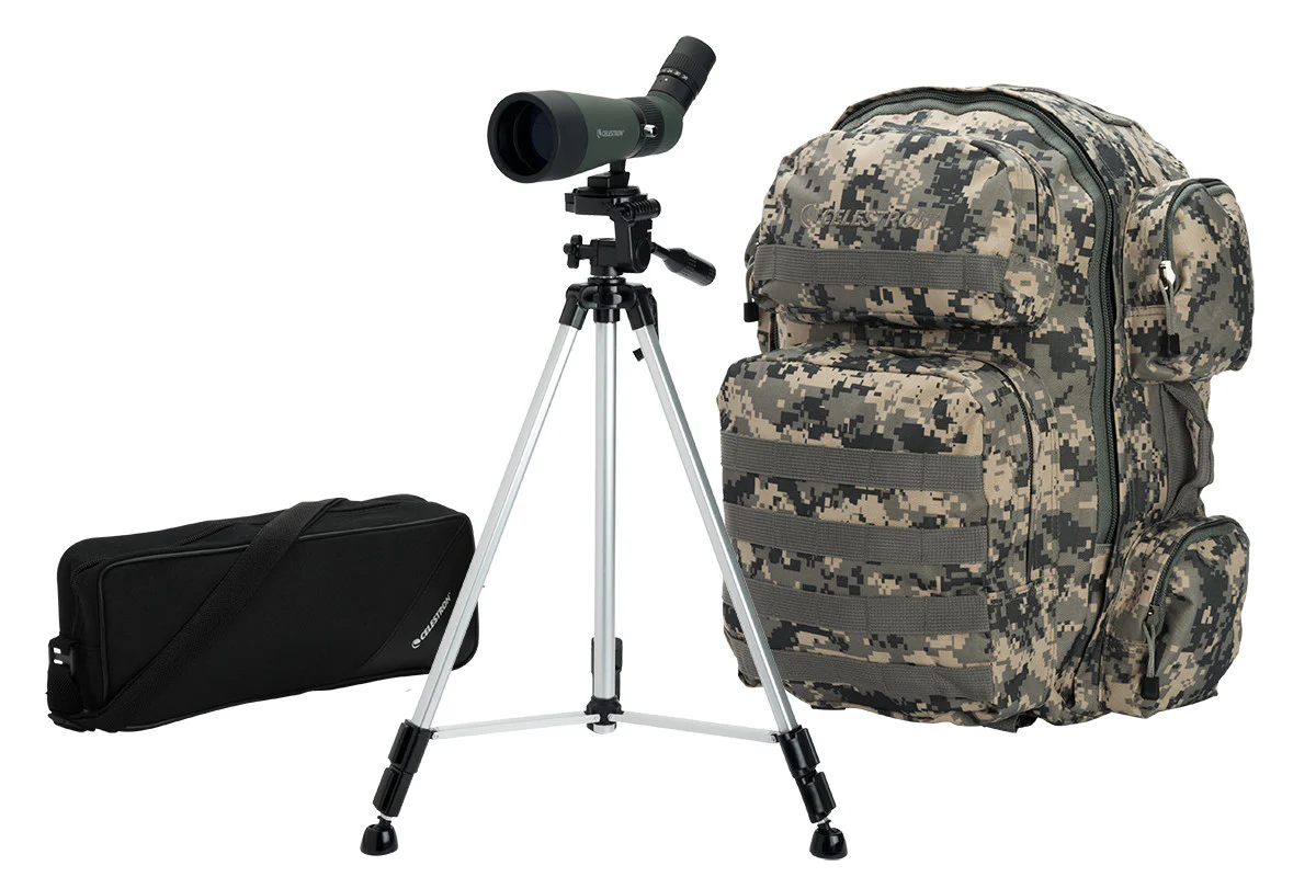 LandScout 12-36x60mm Angled Zoom Spotting Scope Backpack Kit - Image 13