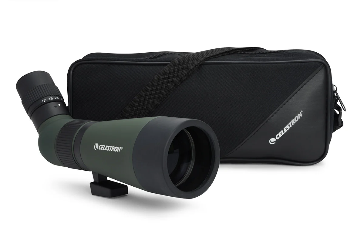 LandScout 12-36x60mm Angled Zoom Spotting Scope with Table-top Tripod - Image 7
