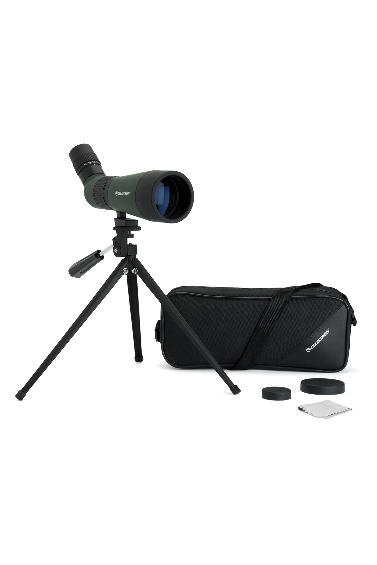 LandScout 12-36x60mm Angled Zoom Spotting Scope with Table-top Tripod - Image 9