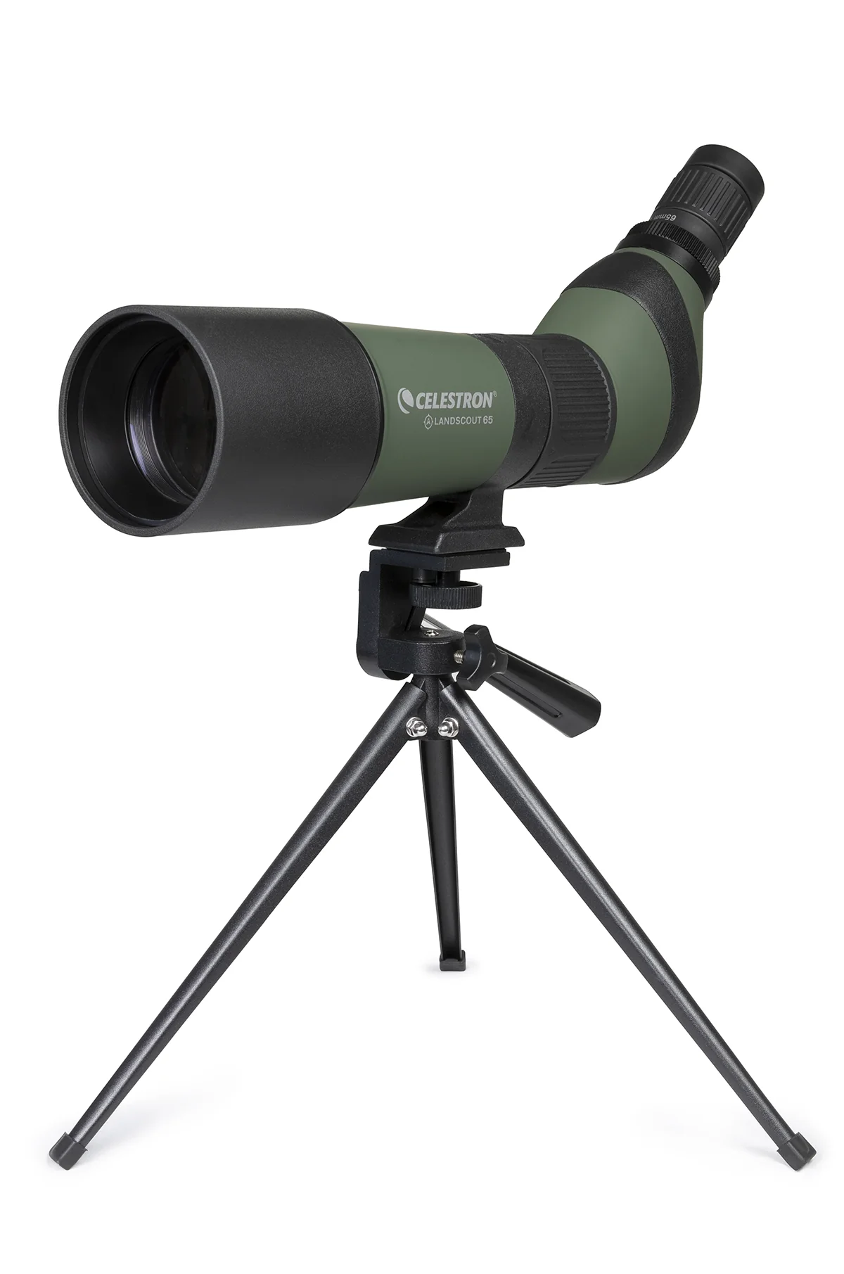 LandScout 20-60x65mm Angled Zoom Spotting Scope with Table-top Tripod and Smartphone Adapter - Image 2