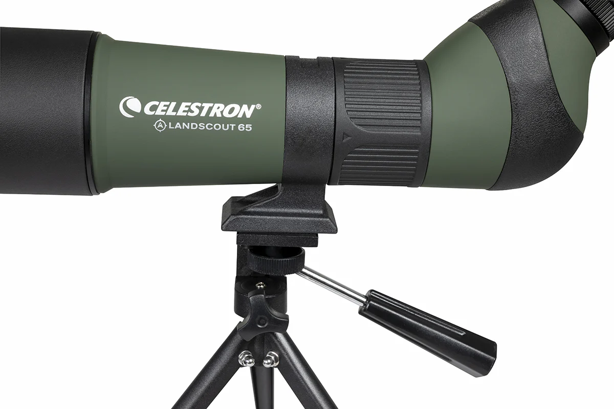 LandScout 20-60x65mm Angled Zoom Spotting Scope with Table-top Tripod and Smartphone Adapter - Image 6