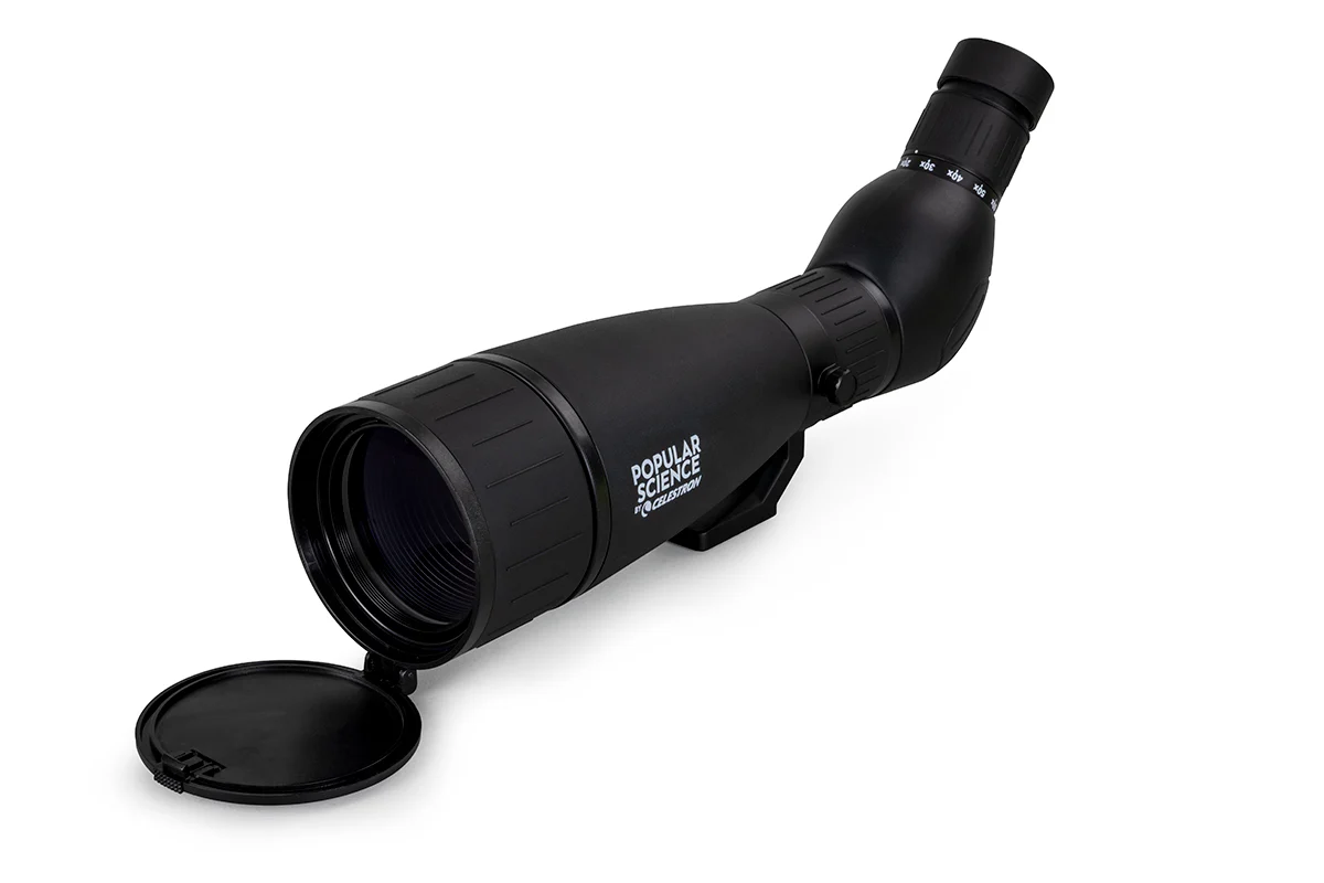 Popular Science by Celestron LandScout 20-60x80mm Angled Zoom Spotting Scope with Smartphone Adapter and Bluetooth remote - Image 9