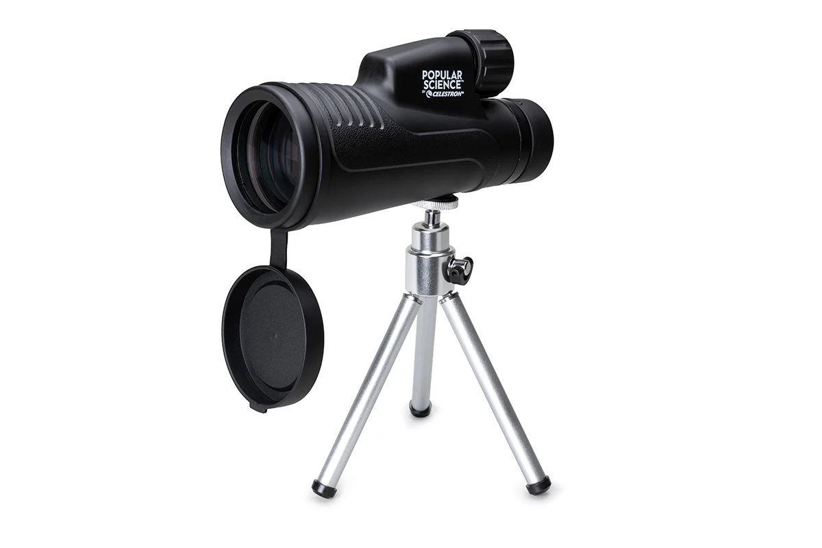 Popular Science by Celestron Outland X 12x50mm Monocular with Tripod, Smartphone Adapter, and Bluetooth remote - Image 4
