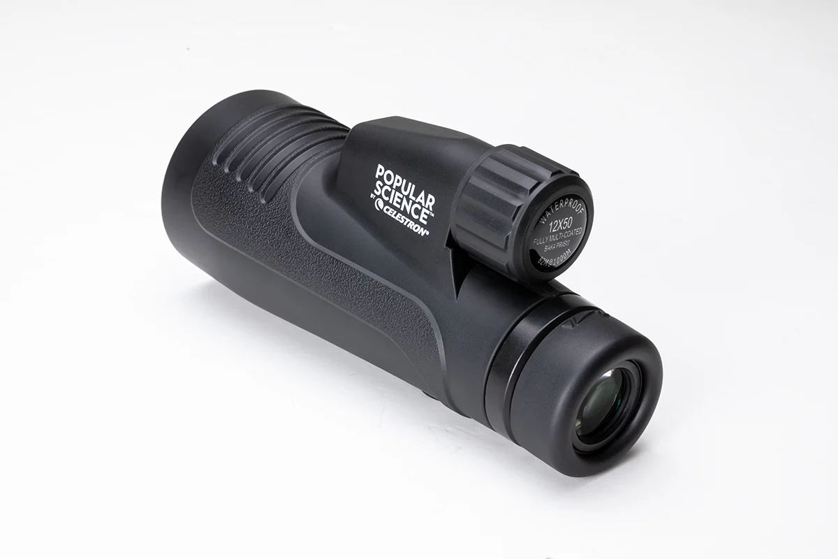 Popular Science by Celestron Outland X 12x50mm Monocular with Tripod, Smartphone Adapter, and Bluetooth remote - Image 7