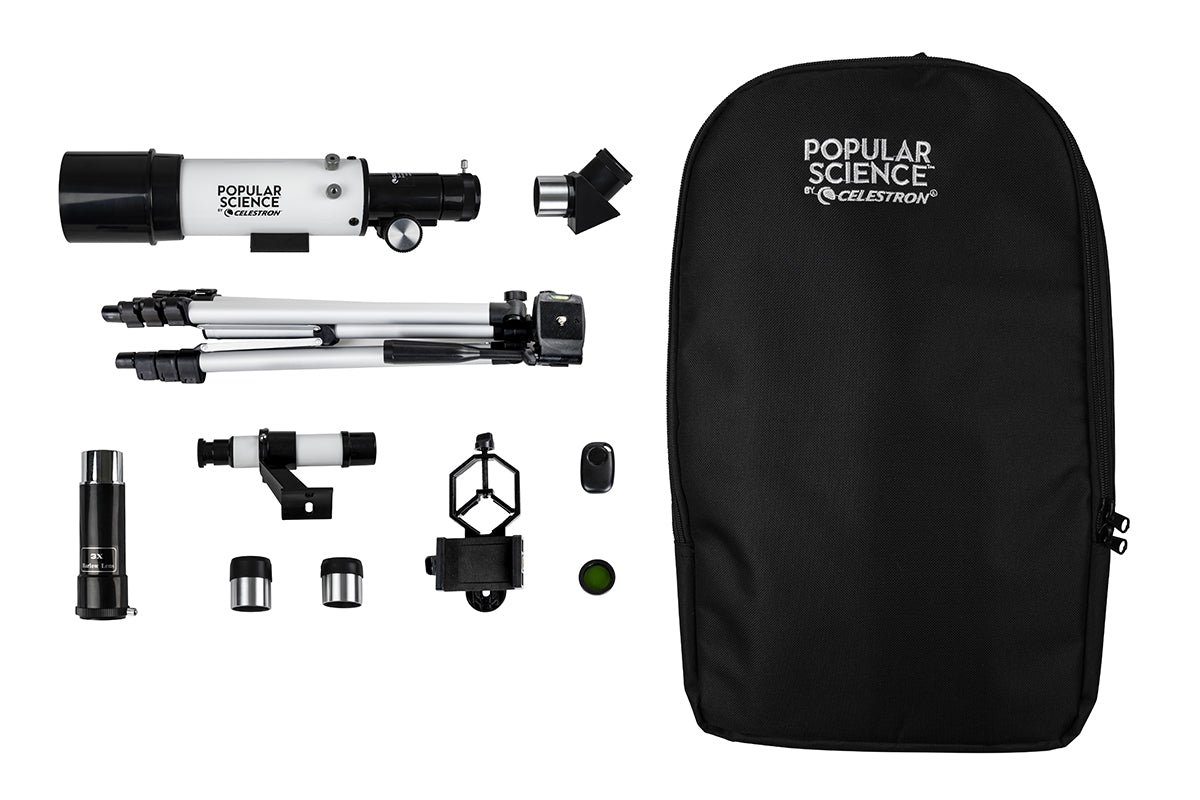 Popular Science by Celestron Travel Scope 60 Portable Telescope with Smartphone Adapter and Bluetooth Remote - Image 11
