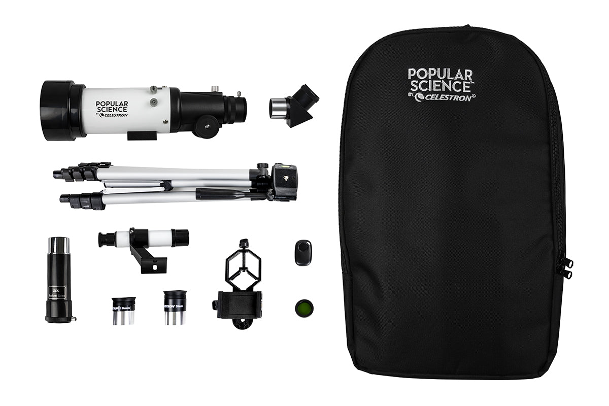 Popular Science by Celestron Travel Scope 70 Portable Telescope with Smartphone Adapter and Bluetooth Remote - Image 12