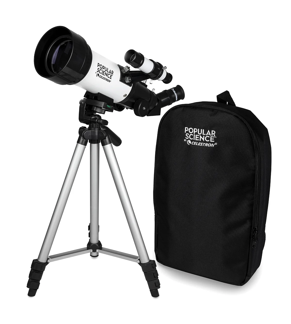 Popular Science by Celestron Travel Scope 70 Portable Telescope with Smartphone Adapter and Bluetooth Remote - Image 3
