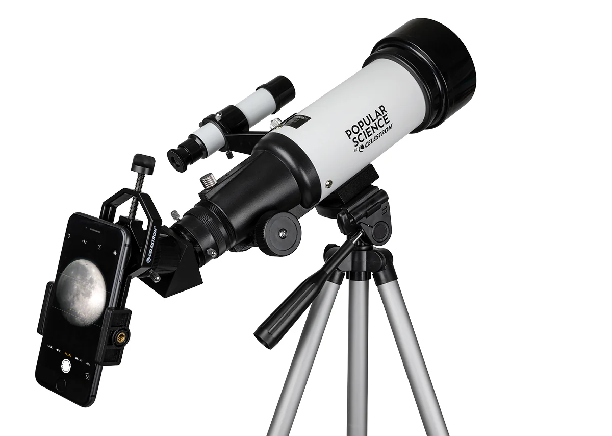 Popular Science by Celestron Travel Scope 70 Portable Telescope with Smartphone Adapter and Bluetooth Remote - Image 7