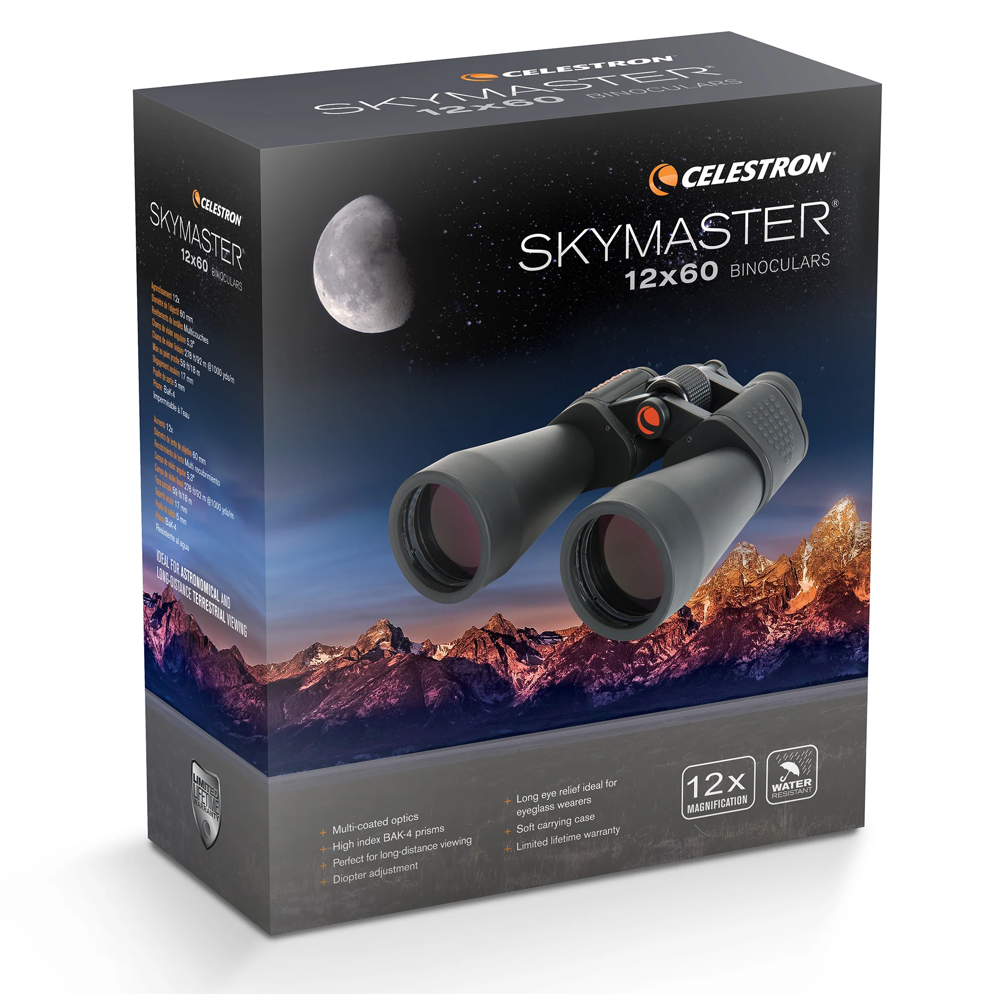SkyMaster 12x60mm Porro Binoculars - Image 8