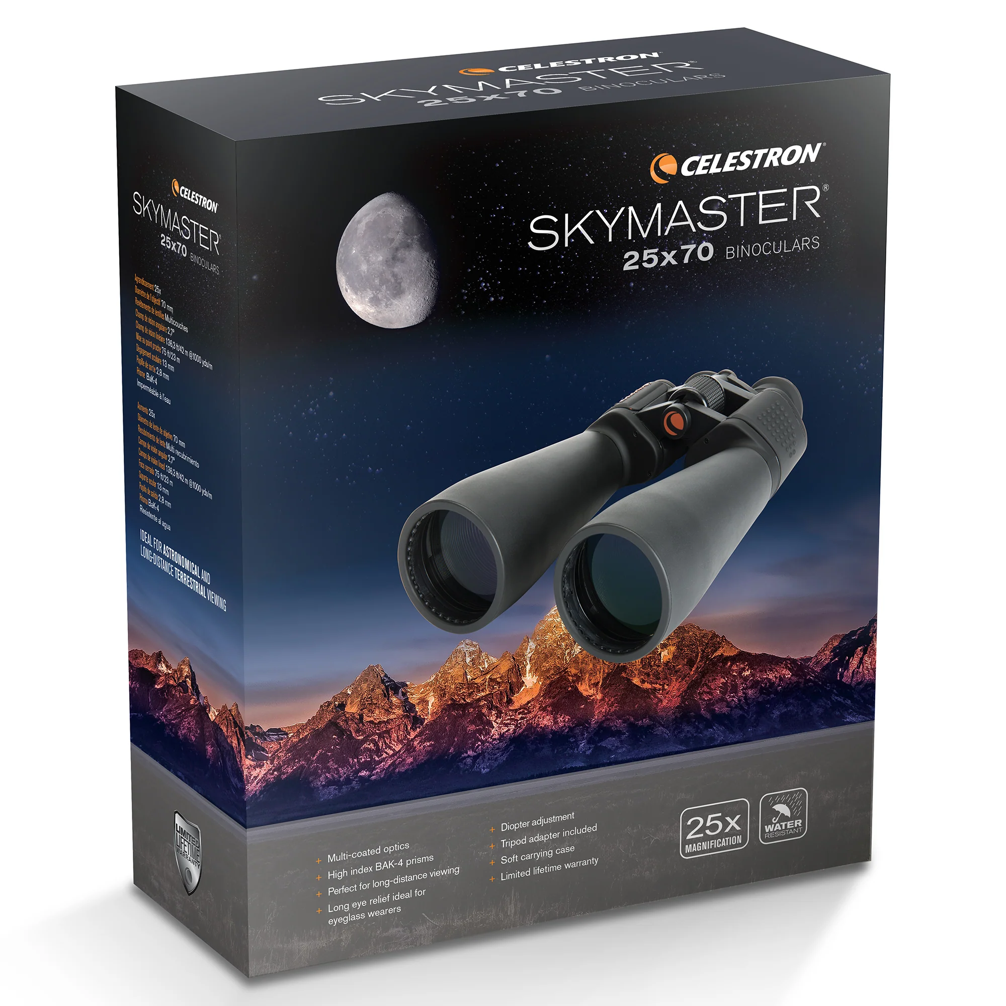SkyMaster 25x70mm Porro Binoculars - Image 9