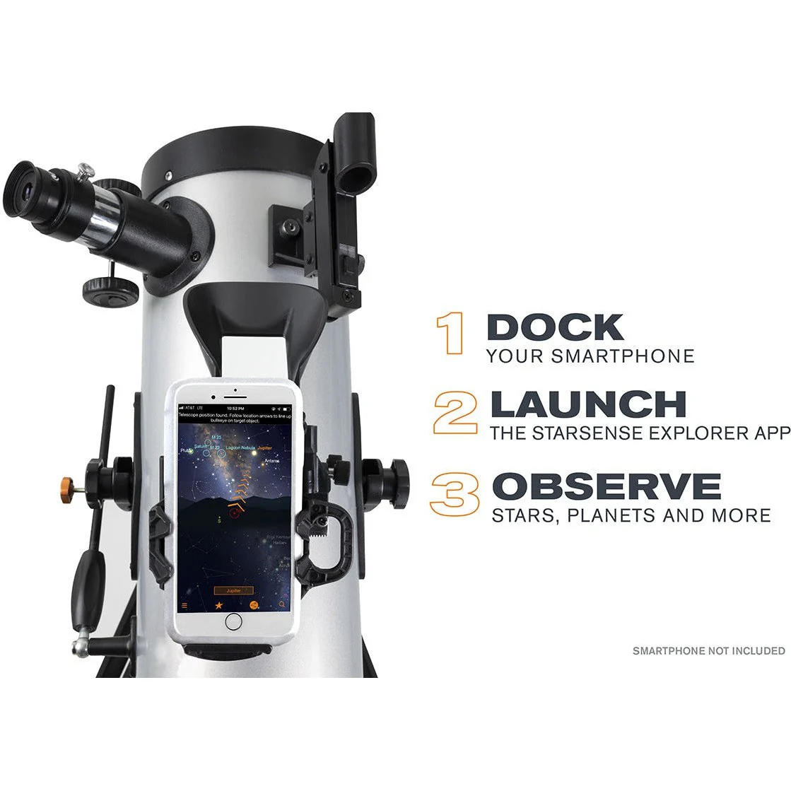 StarSense Explorer LT 114AZ Smartphone App-Enabled Newtonian Reflector Telescope - Image 2