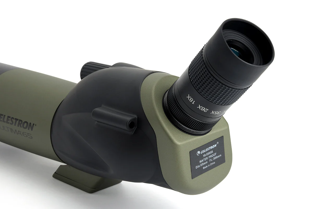 Ultima 18-55x65mm Angled Zoom Spotting Scope with Smartphone Adapter - Image 3