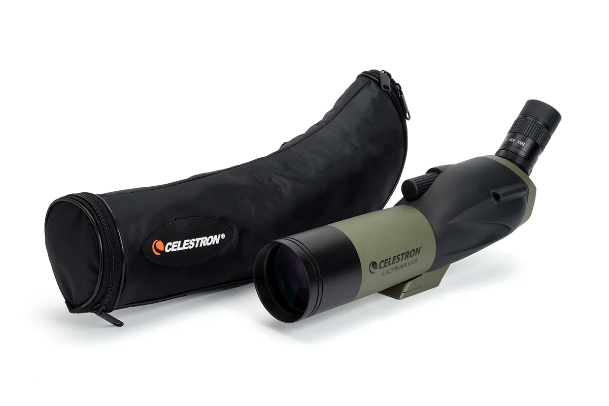 Ultima 18-55x65mm Angled Zoom Spotting Scope with Smartphone Adapter - Image 6