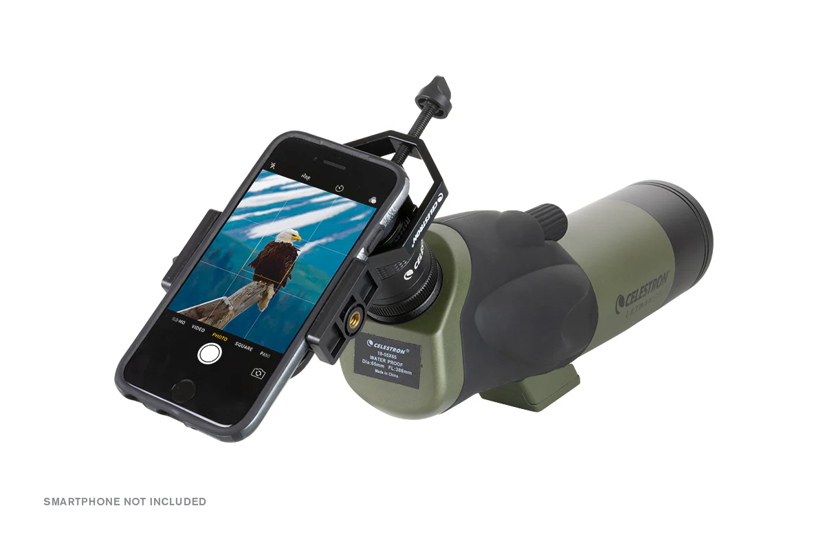 Ultima 18-55x65mm Angled Zoom Spotting Scope with Smartphone Adapter - Image 9