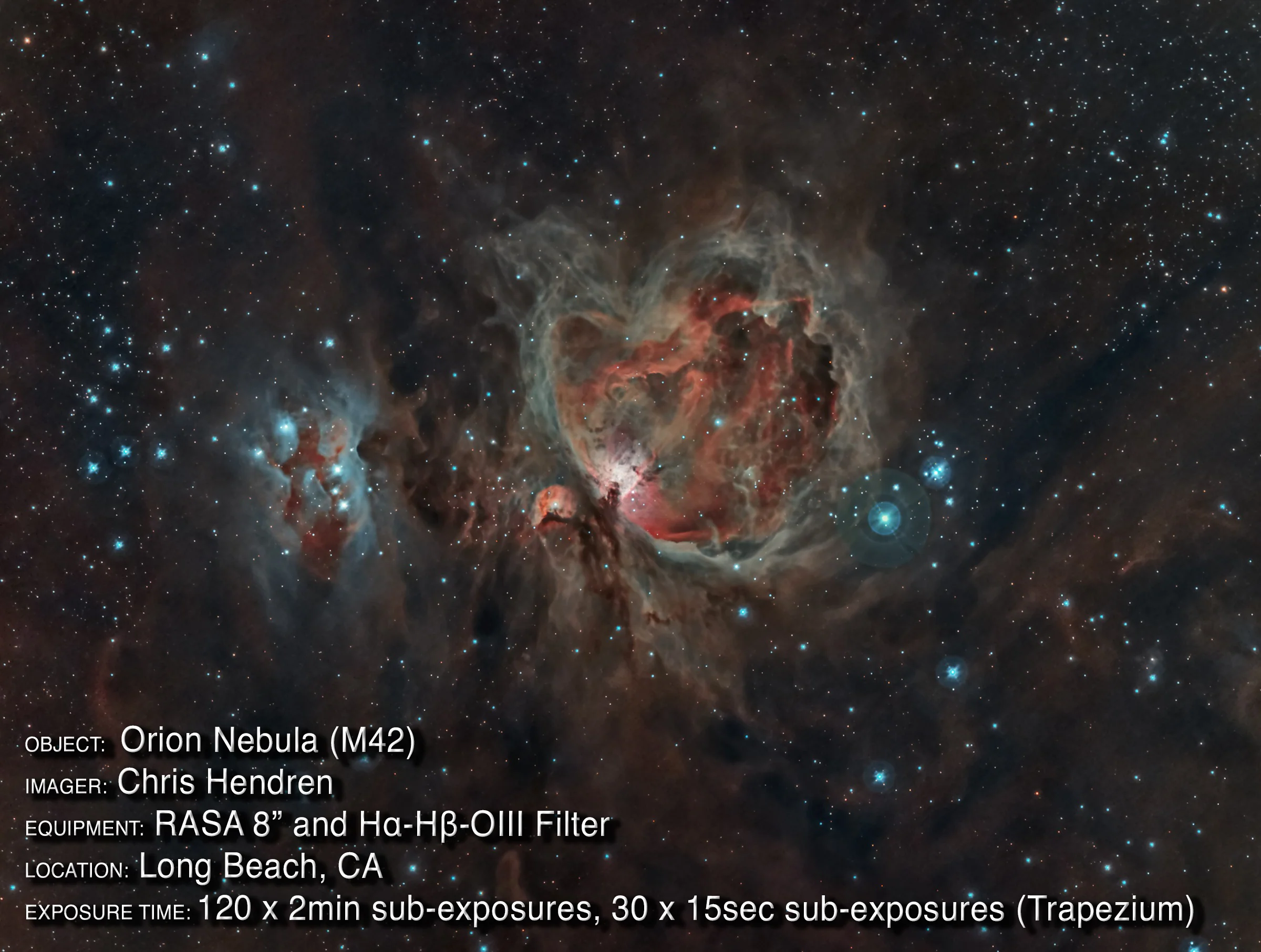 Used - H-alpha H-beta OIII Imaging Filter, Rowe-Ackermann Schmidt Astrograph (RASA) 8 - Image 5