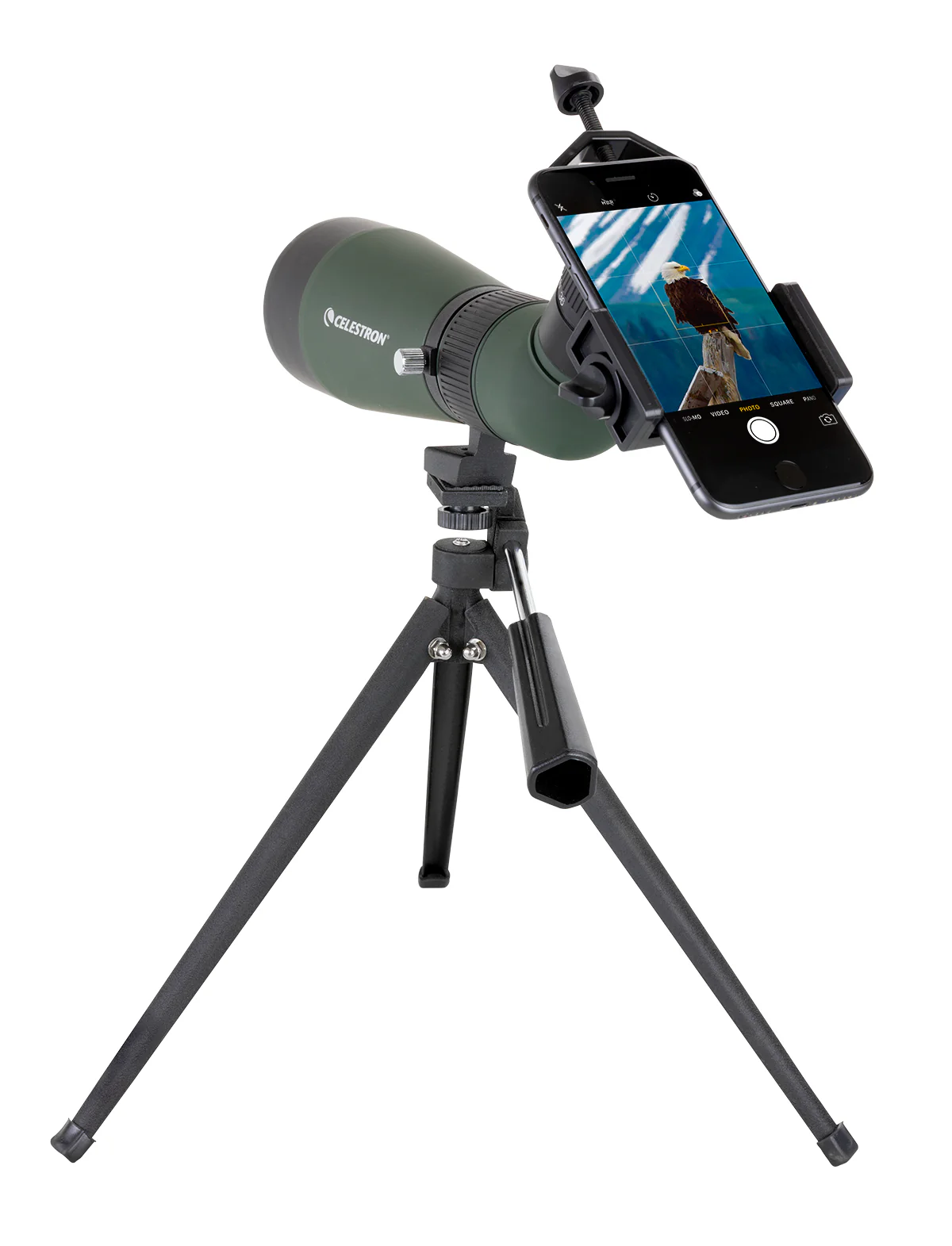 Used - LandScout 12-36x60mm Angled Zoom Spotting Scope with Table-top Tripod and Smartphone Adapter - Image 9
