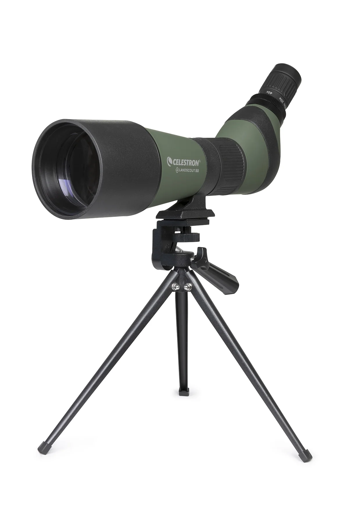 Used - LandScout 20-60x80mm Angled Zoom Spotting Scope with Table-top Tripod and Smartphone Adapter - Image 2