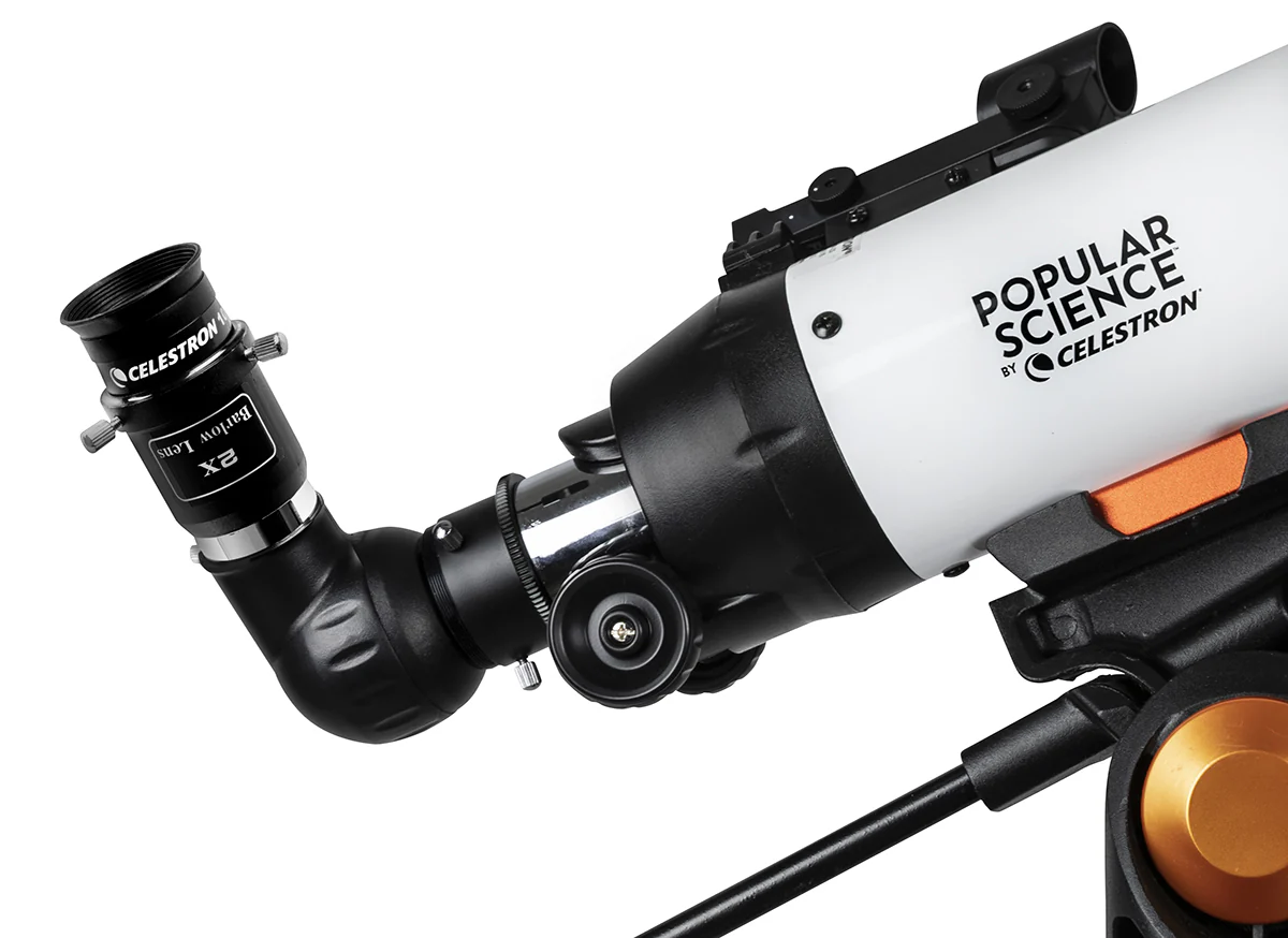 Used - Popular Science by Celestron AstroMaster 80AZS Telescope with Smartphone Adapter and Bluetooth Remote - Image 10