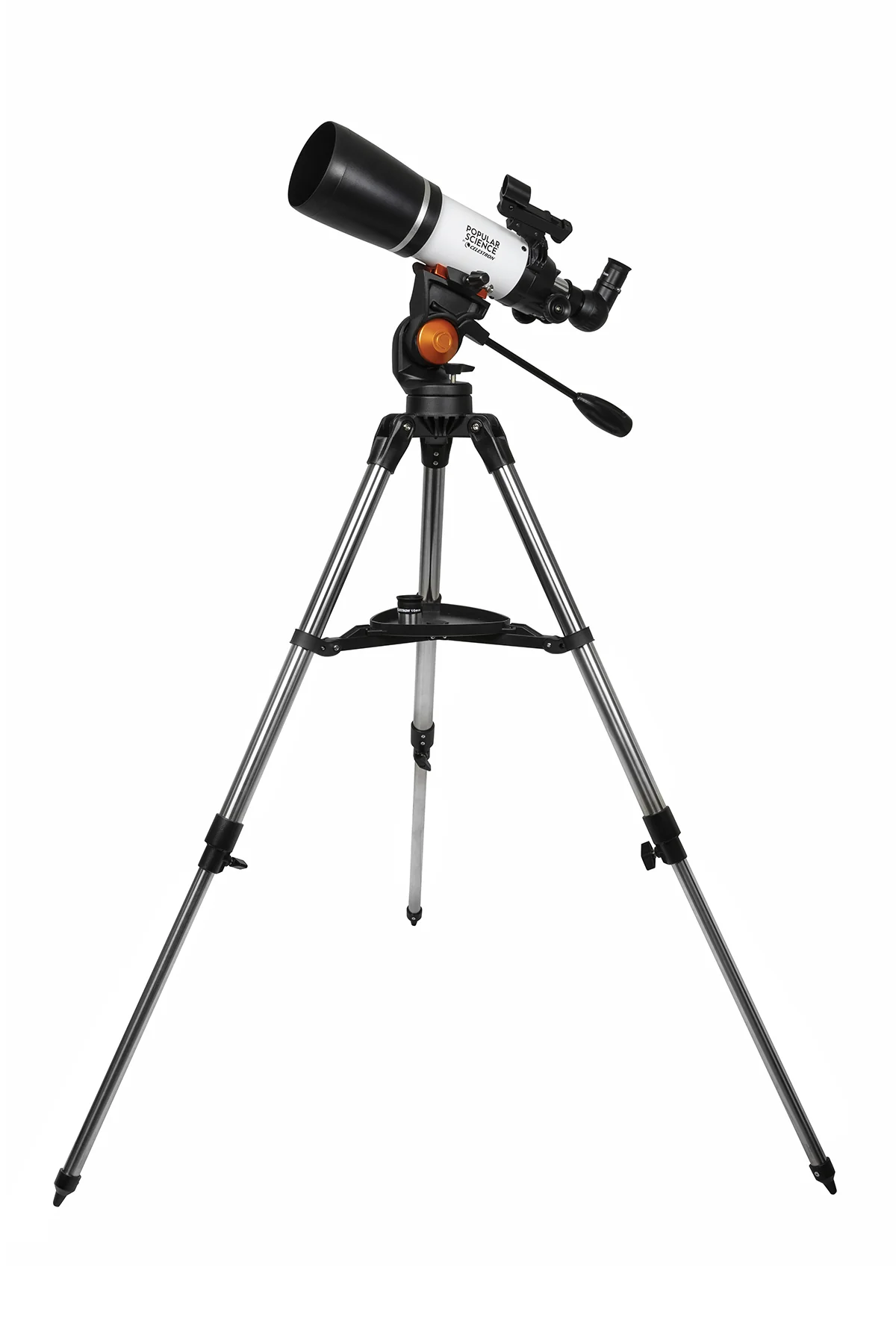 Used - Popular Science by Celestron AstroMaster 80AZS Telescope with Smartphone Adapter and Bluetooth Remote - Image 3