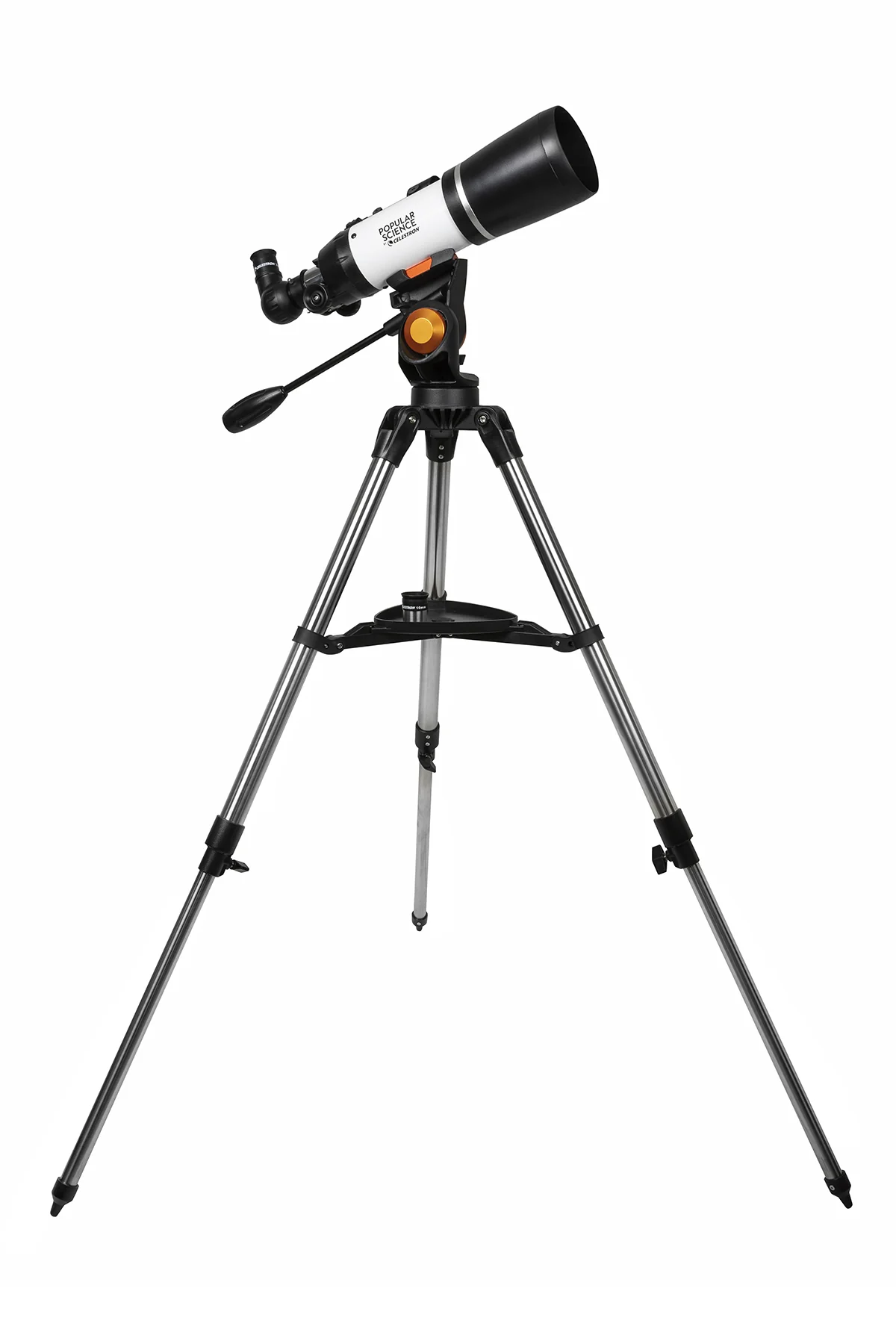 Used - Popular Science by Celestron AstroMaster 80AZS Telescope with Smartphone Adapter and Bluetooth Remote - Image 4