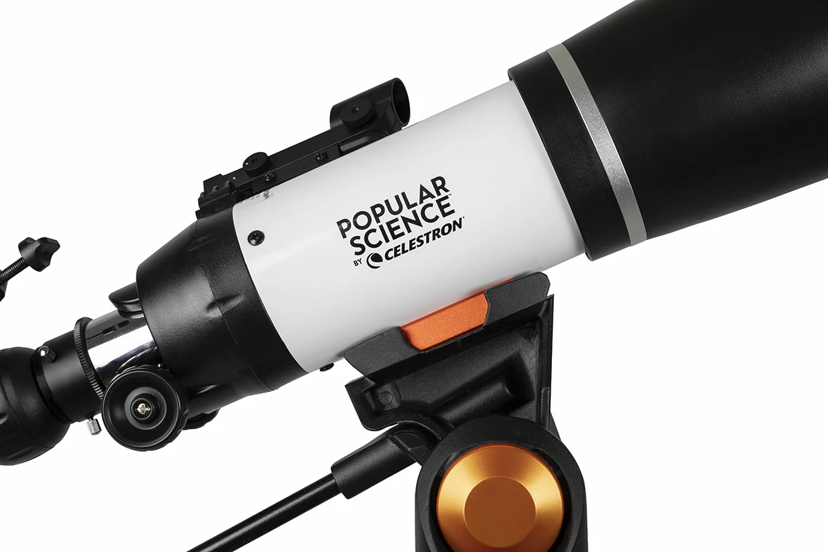 Used - Popular Science by Celestron AstroMaster 80AZS Telescope with Smartphone Adapter and Bluetooth Remote - Image 5