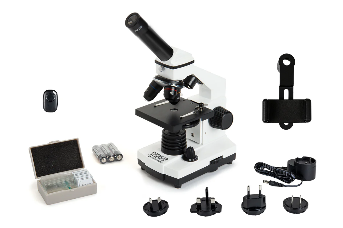 Popular Science by Celestron Labs CM400 Compound Microscope - Image 11