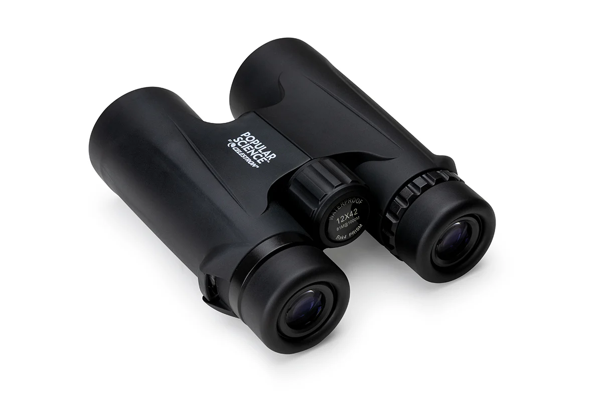 Used - Popular Science by Celestron Outland X 12x42mm Roof Binocular with Smartphone Adapter and Bluetooth remote - Image 5
