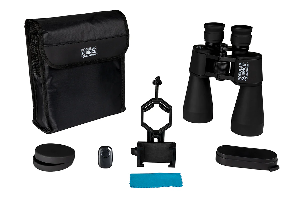 Popular Science by Celestron SkyMaster 9x60mm Porro Binocular with Smartphone Adapter and Bluetooth remote - Image 10