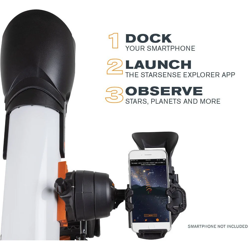 Popular Science by Celestron StarSense Explorer DX 100AZ Smartphone App-Enabled Refractor Telescope - Image 2