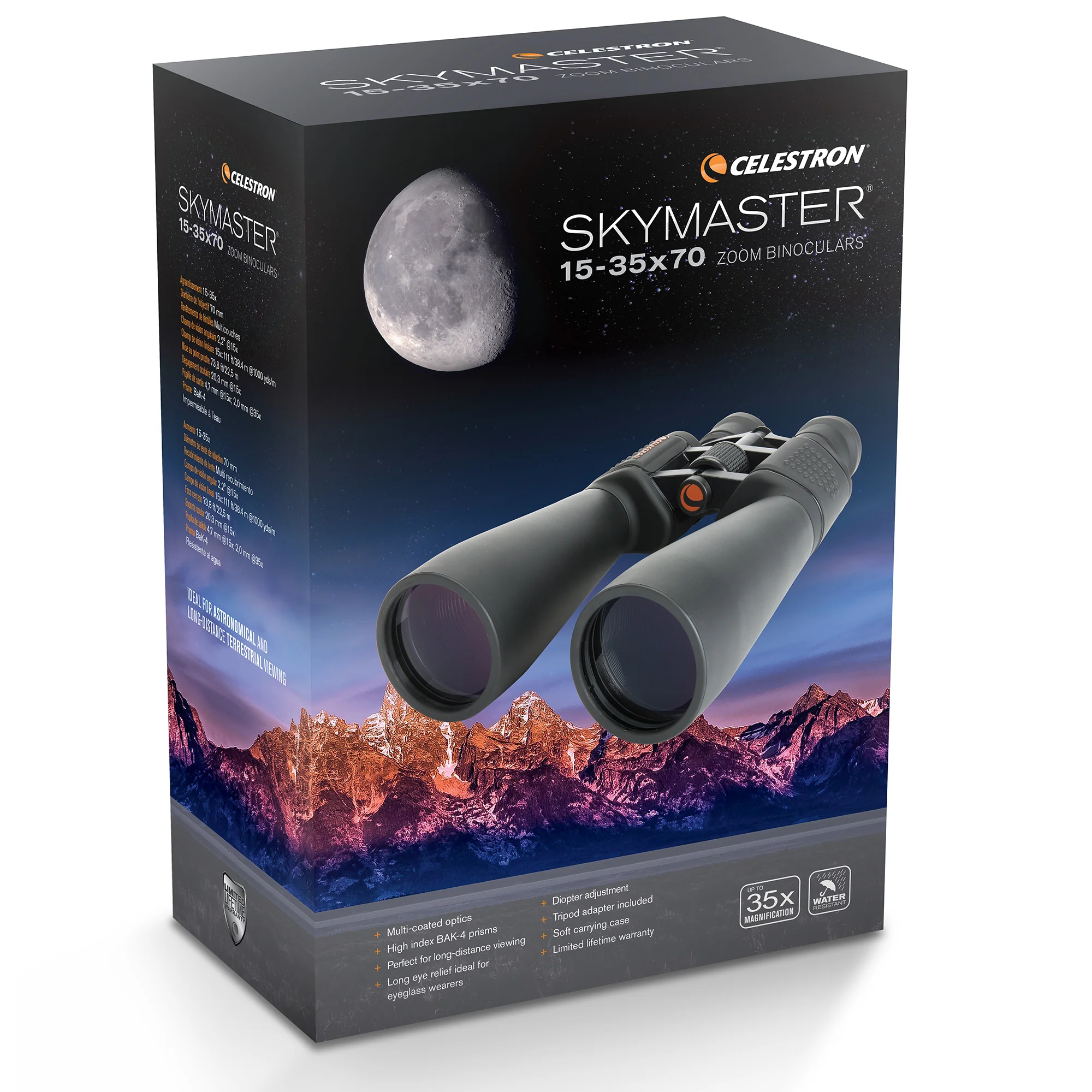 Used - SkyMaster 15-35x70mm Zoom Porro Binoculars - Image 9