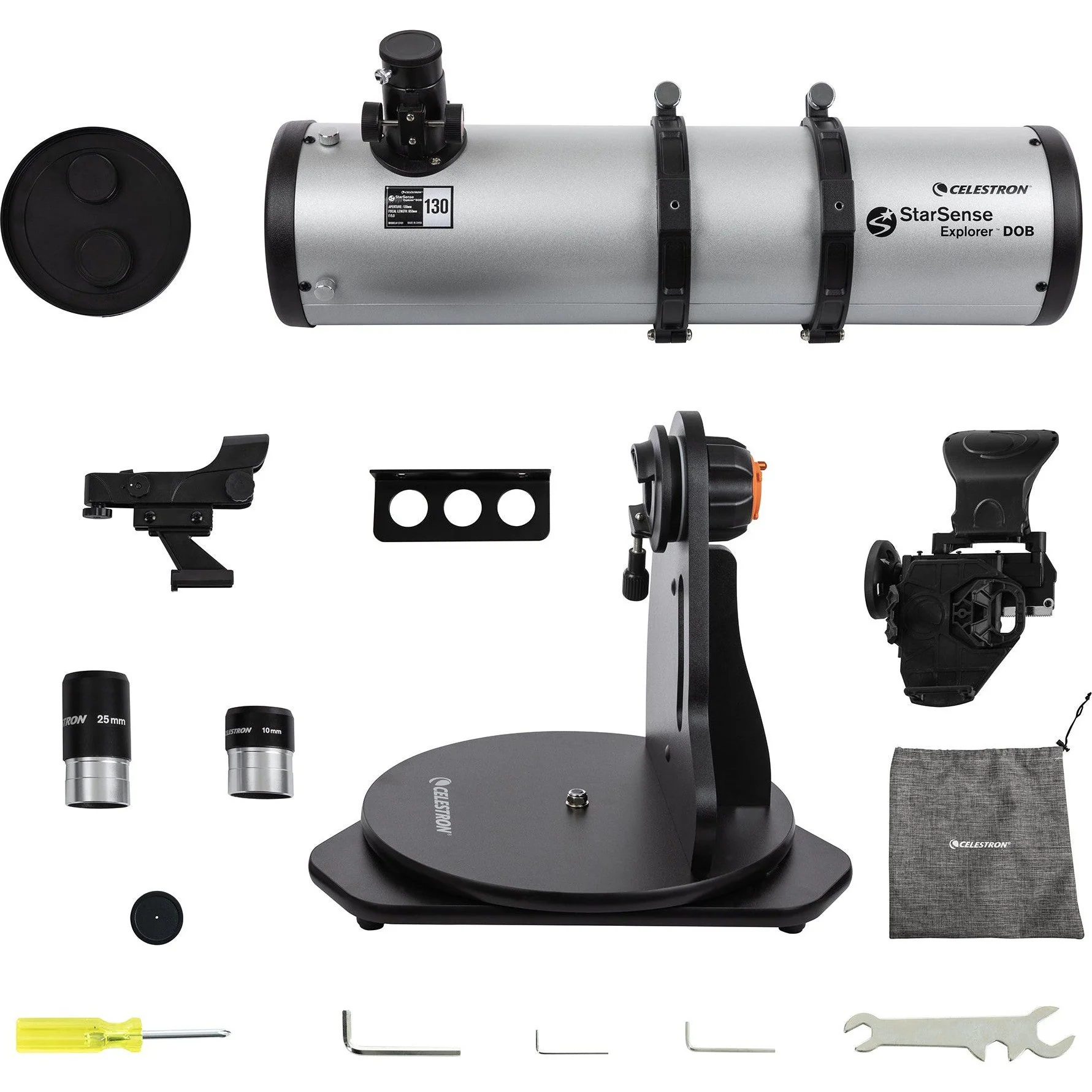 StarSense Explorer 130mm Smartphone App-Enabled Tabletop Dobsonian Telescope - Image 17