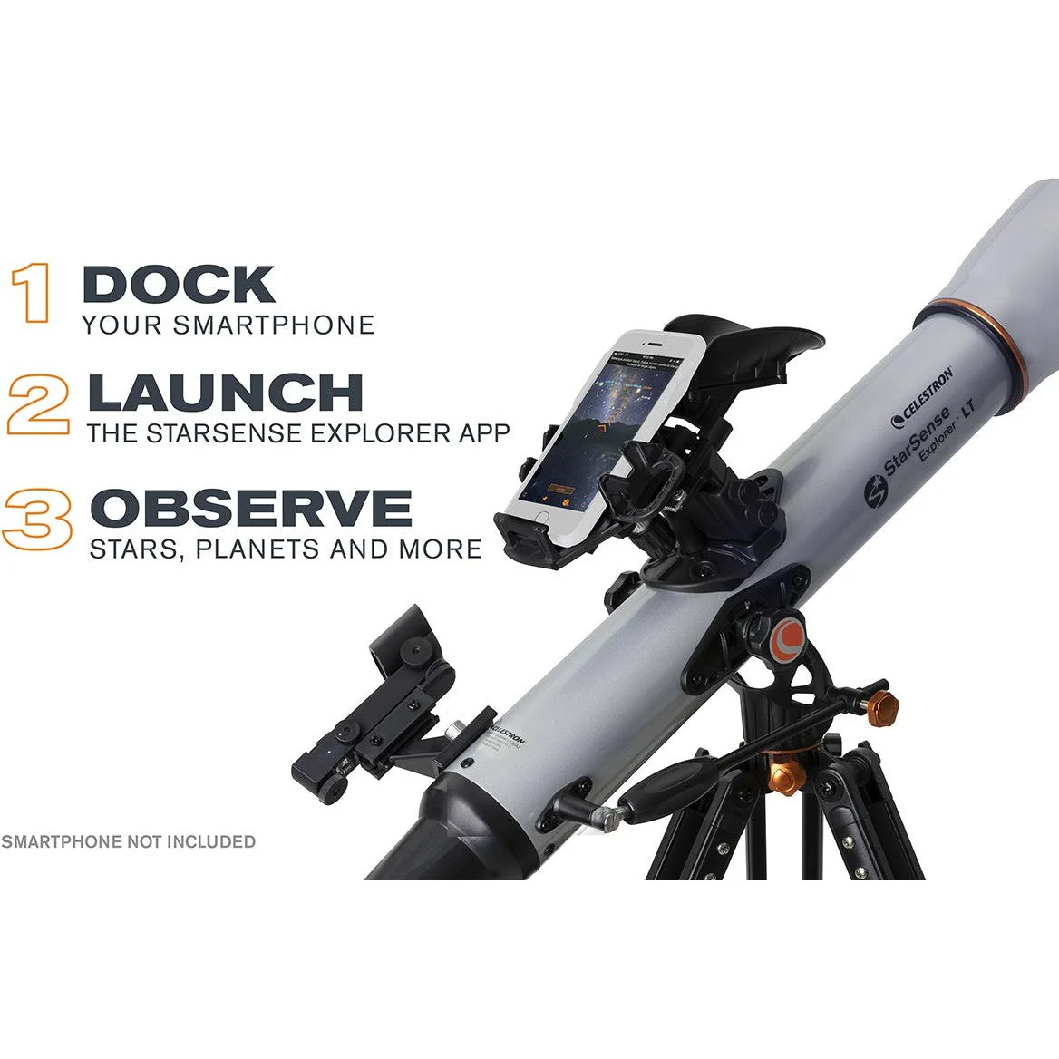 Used - StarSense Explorer LT 80AZ Smartphone App-Enabled Refractor Telescope - Image 2