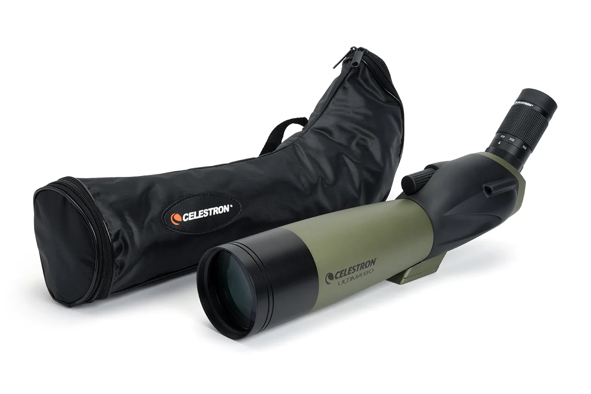 Ultima 20-60x80mm Angled Zoom Spotting Scope with Smartphone Adapter - Image 6