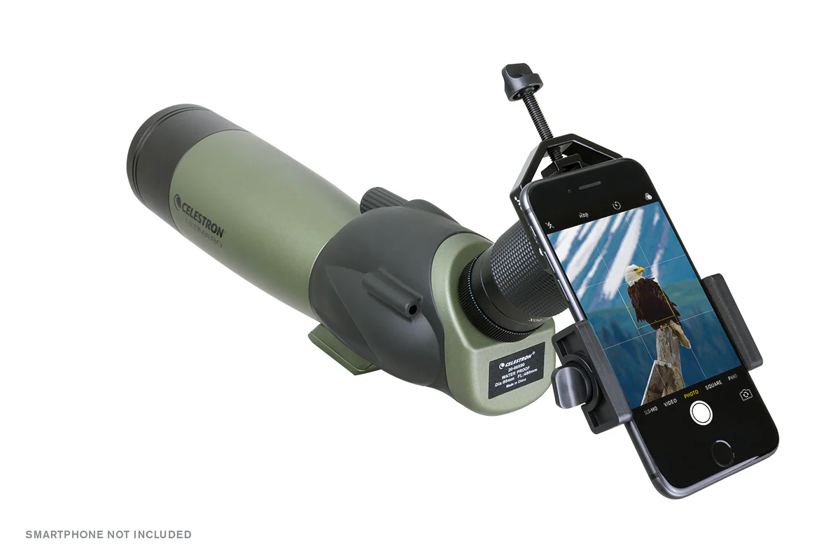 Ultima 20-60x80mm Angled Zoom Spotting Scope with Smartphone Adapter - Image 9